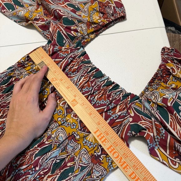 Cara Cara Everly Top - Chai Tea Deco Medium Made in India D - Picture 9 of 9